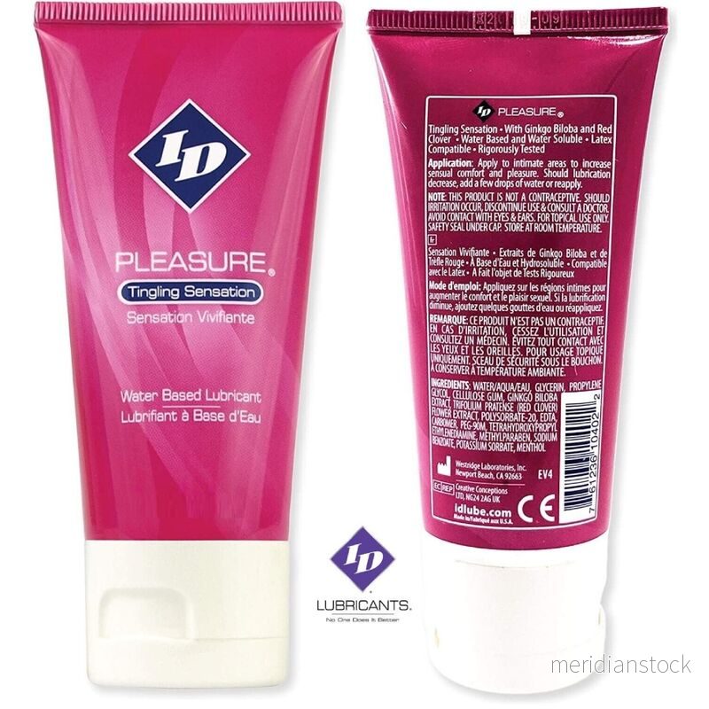 ID PLEASURE - WATER BASED LUBRICANT TINGING SENSATION TRAVEL TUBE 60 ML - Bild 2