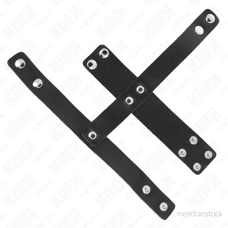KINK - LEATHER PENIS CAGE RING WITH ADJUSTABLE BALL DIVIDER - Bild 2