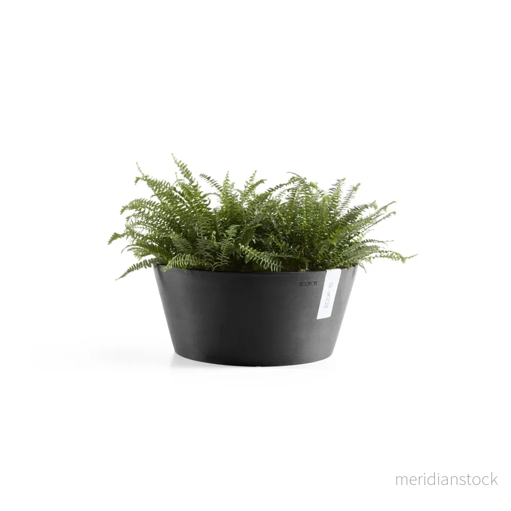 Kruka Frankfurt 50cm mörkgrå