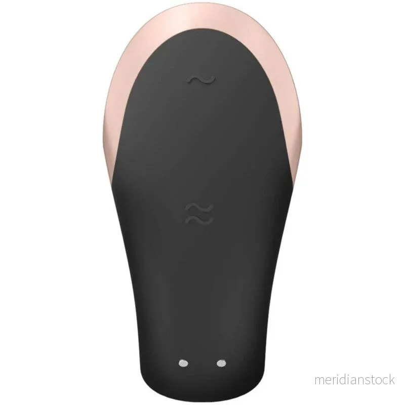 SATISFYER - DOUBLE LOVE LUXURY PARTNER VIBRATOR BLACK