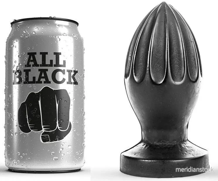 ALL BLACK - PLUG ANAL 12 CM