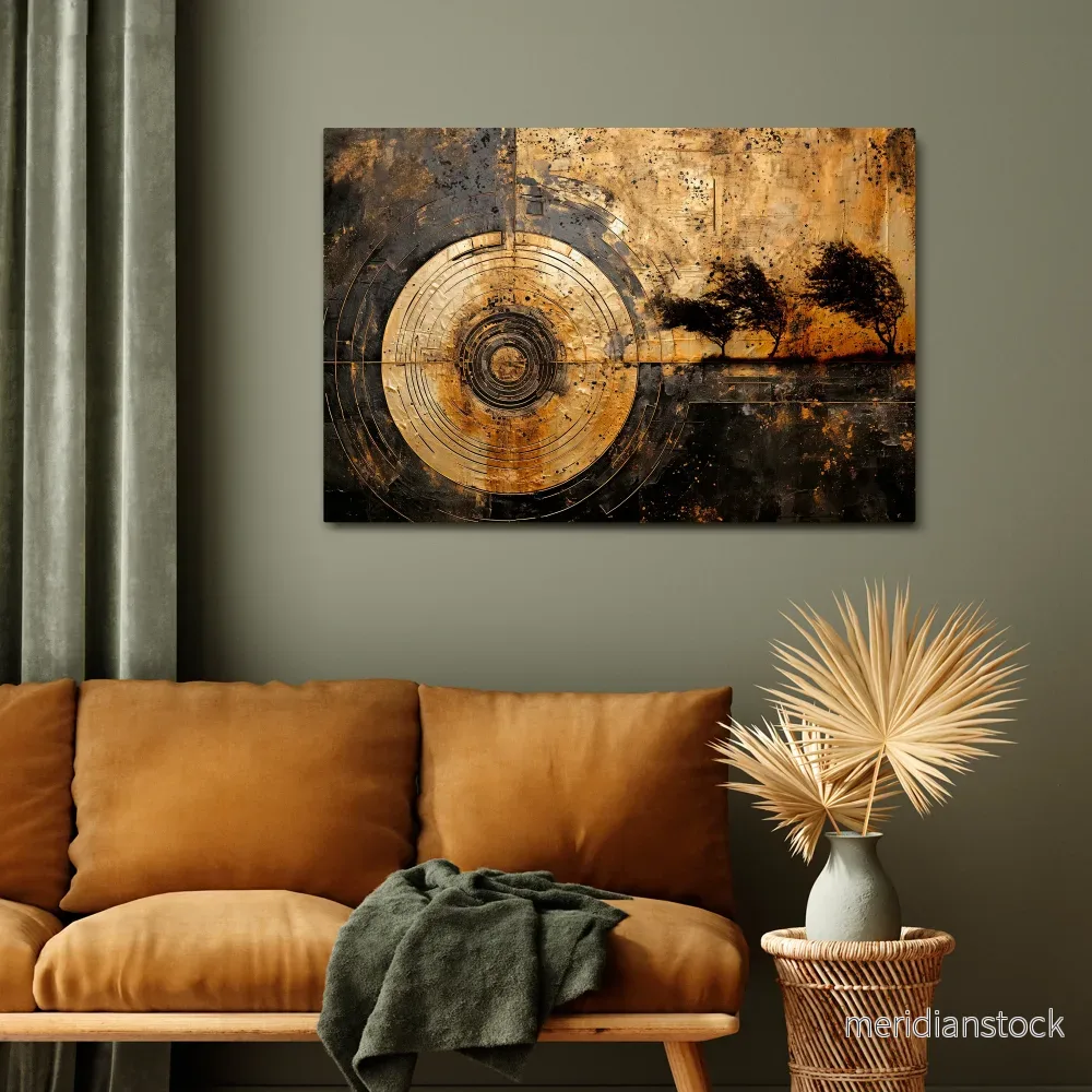 COPPERY EARTHQUAKE Horizontal Canvas Print - Bild 2