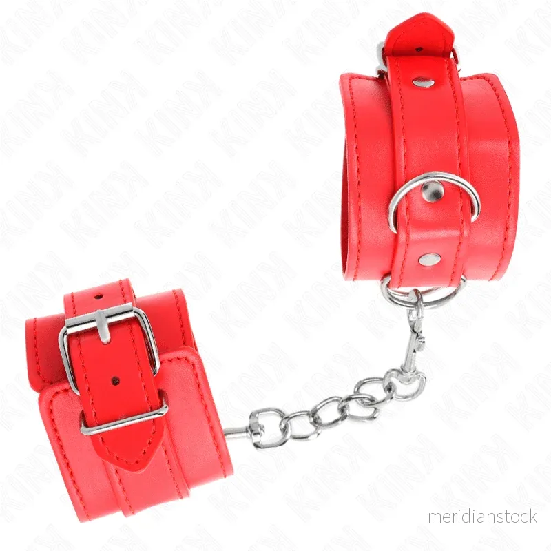 KINK - SIMPLE WRIST RESTRAINTS RED ADJUSTABLE 20-23 CM X 5.5 CM - Bild 2