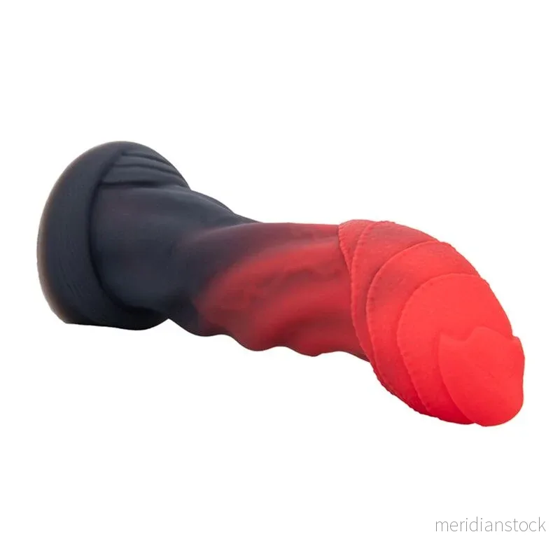 POWER MONSTERS - INFERNAL GOLIATH BICOLOR FANTASY SILICONE DILDO 25 CM Ø 6 CM - Bild 3