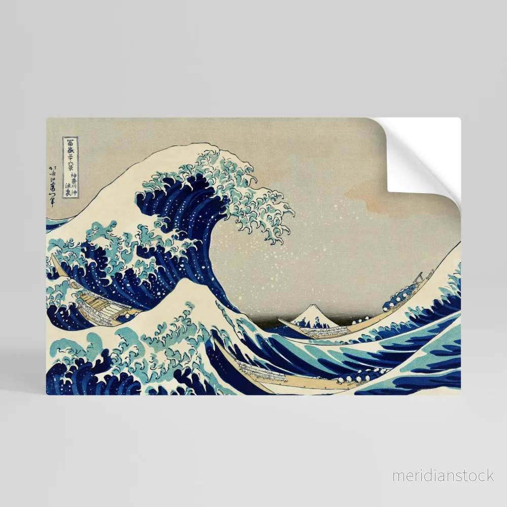 THE GREAT WAVE Självhäftande Horisontell Poster - Bild 2