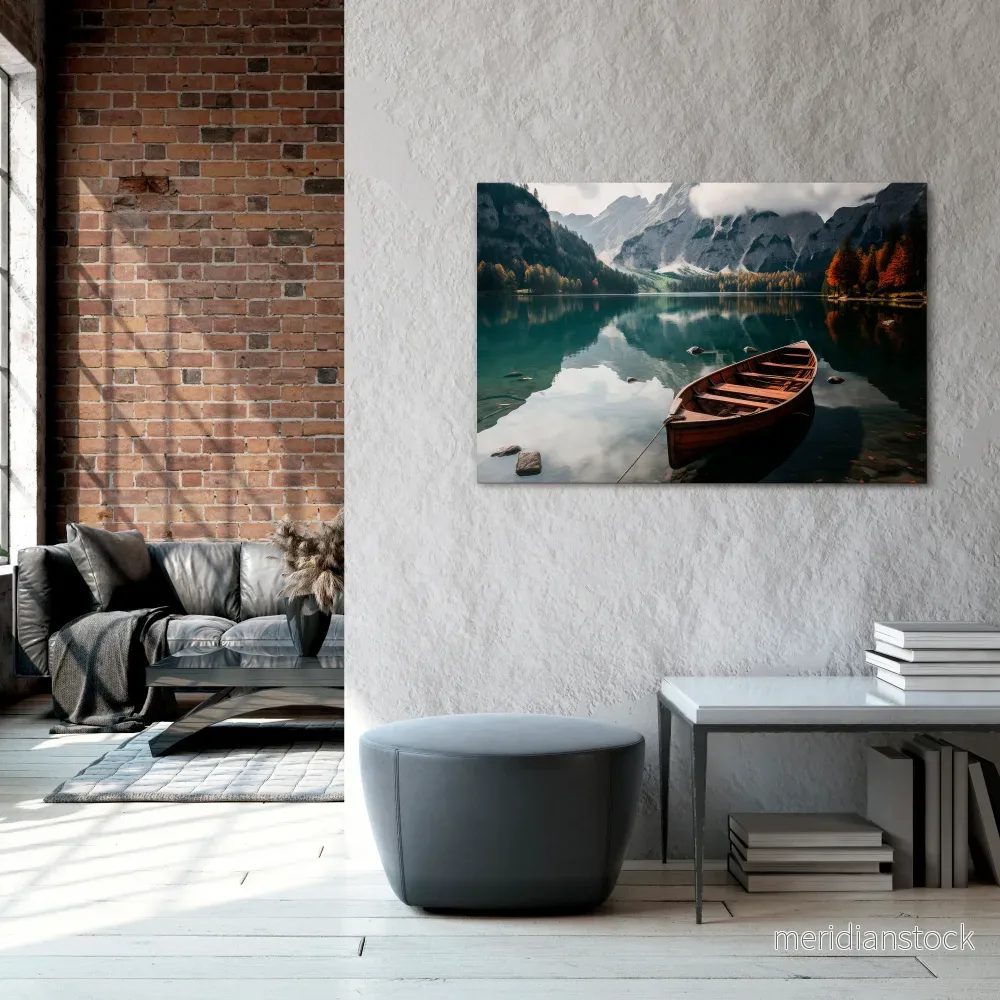 MOUNTAINSIDE REFLECTIONS Horizontal Canvas Print - Bild 2
