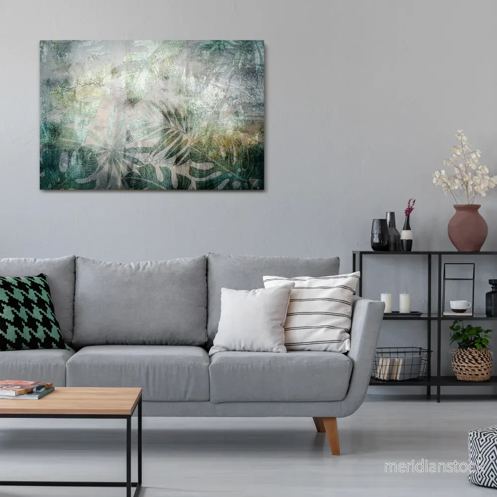 HARMONY IN GREENERY Horizontal Canvas Print - Bild 2