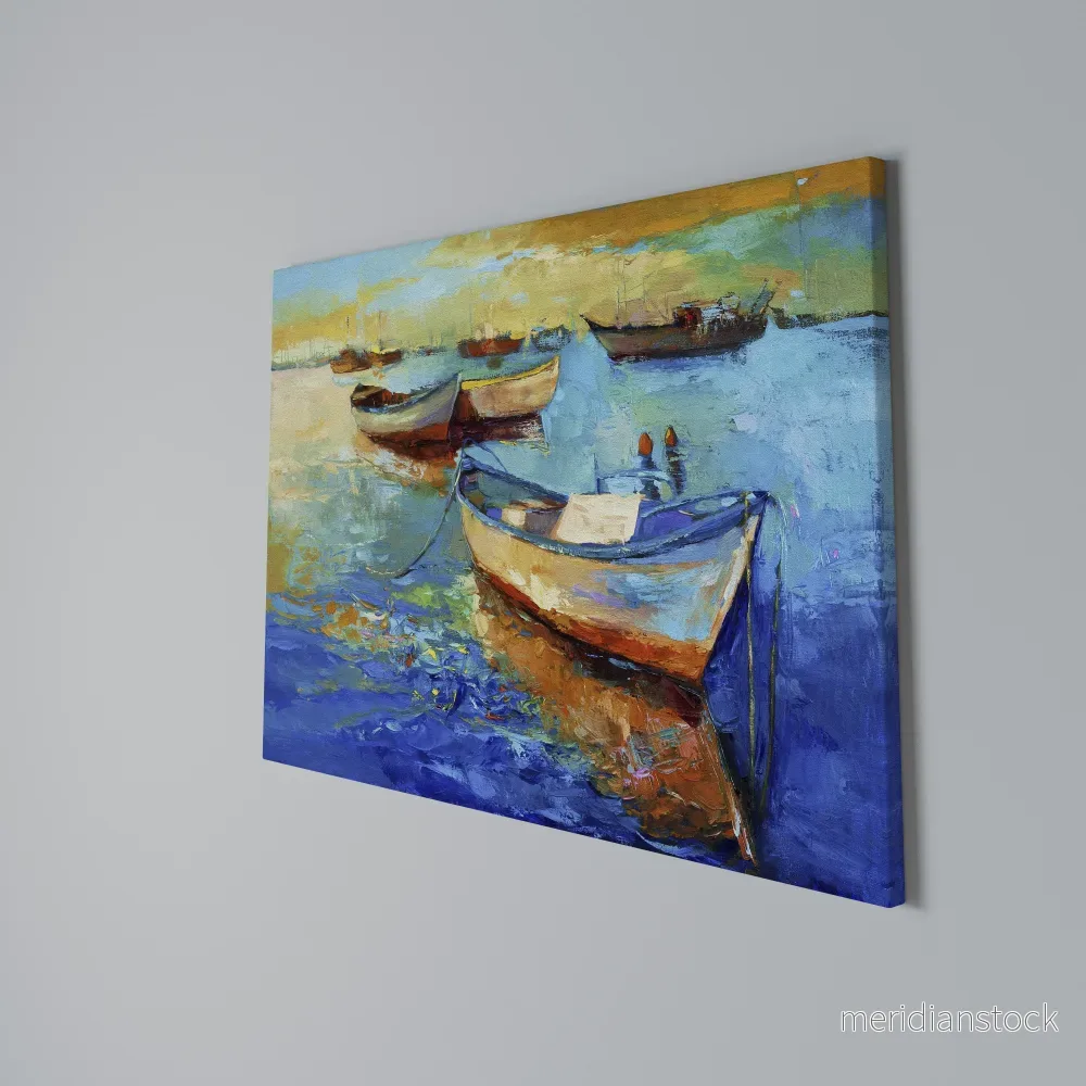 SERENE BOAT ESCAPADE Horizontal Canvas Print - Bild 3