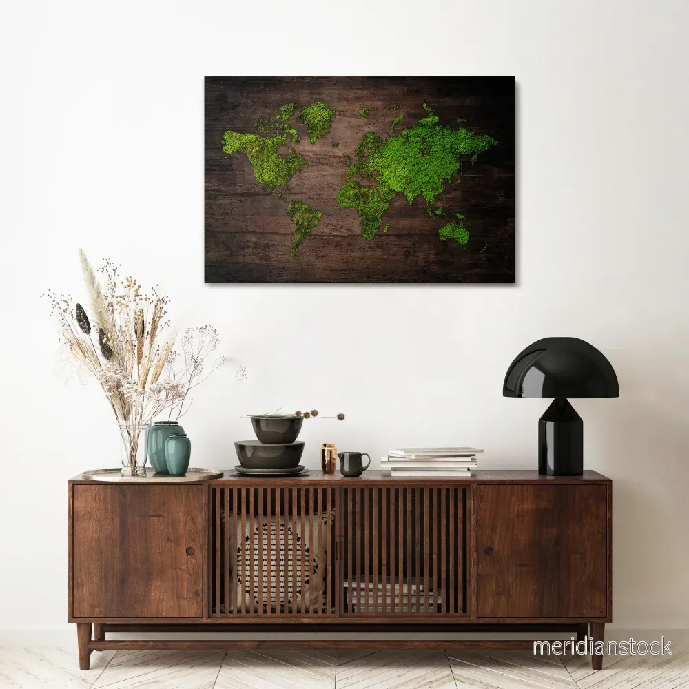 GREEN EARTH VISION Horizontal Canvas Print - Bild 2