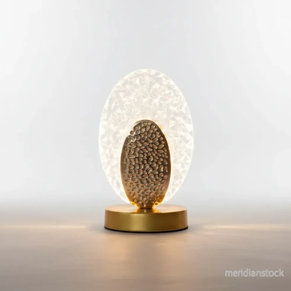 Pärlinspirerad bordslampa - AureaFeather - Bild 2