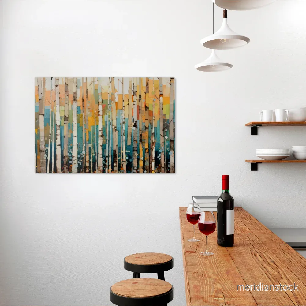 BIRCH KALEIDOSCOPE Horizontal Canvas Print - Bild 2