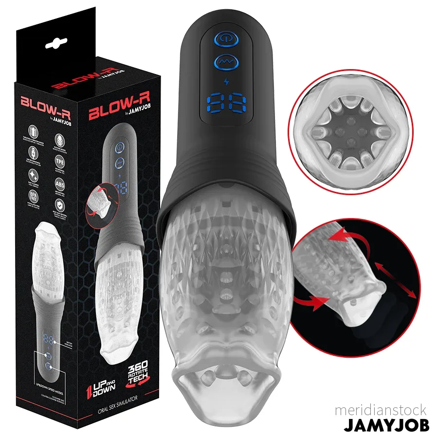 JAMYJOB - BLOW-R MASTURBATOR WITH THRUSTING AND ROTATION