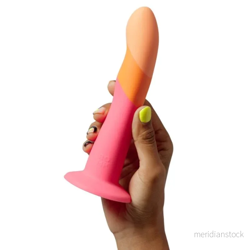 ROMP - DIZI SILICONE DILDO WITH SUCTION CUP TRICOLOR 18 CM - Bild 2