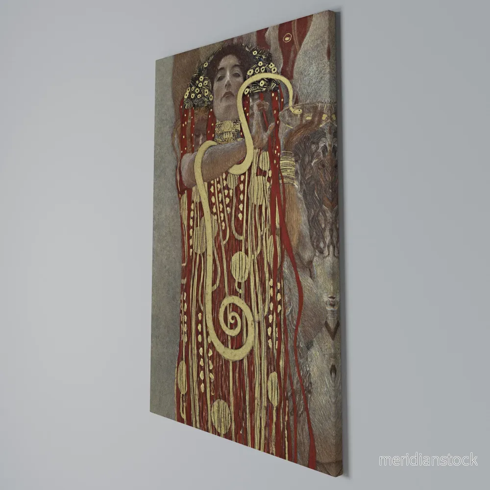 HYGIEIA BY KLIMT Vertical Canvas Print - Bild 3