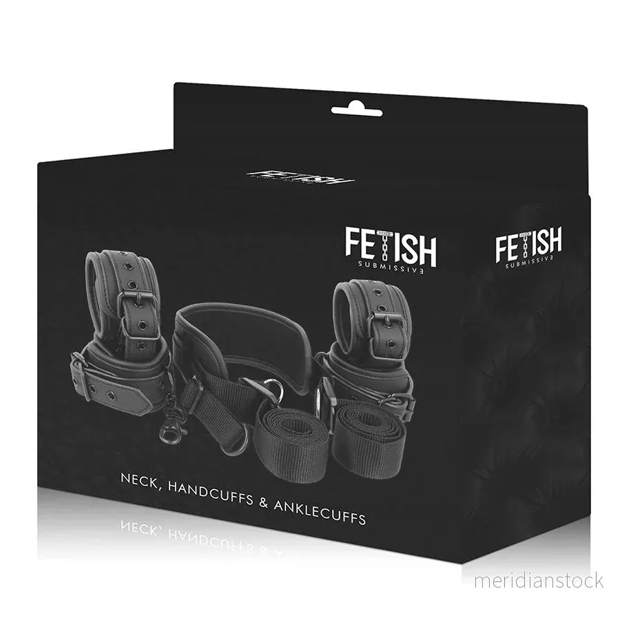 FETISH SUBMISSIVE - MASTER POSITION WITH 4 NOPRENE-LINED HANDCUFFS - Bild 2