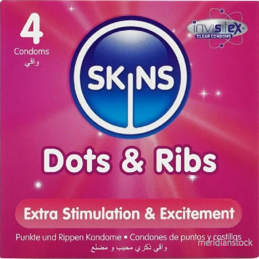 SKINS - DOTS & RIBS PREMIUM CONDOMS PACK 4