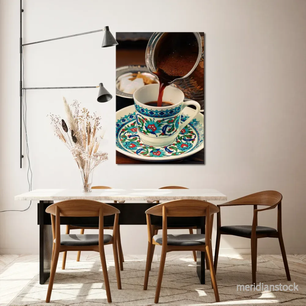 TRADITION IN A CUP Vertical Canvas Print - Bild 2