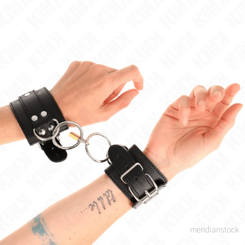 KINK - O-RING LOCKED WRIST RESTRAINTS BLACK ADJUSTABLE 20-28 CM X 5.5 CM - Bild 2