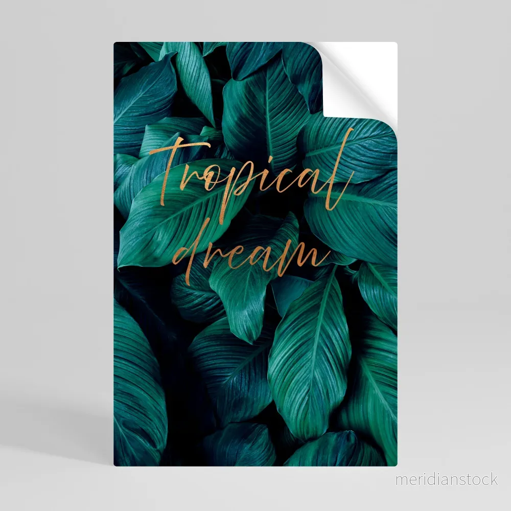 TROPICAL BLISS Självhäftande Vertikal Poster - Bild 3