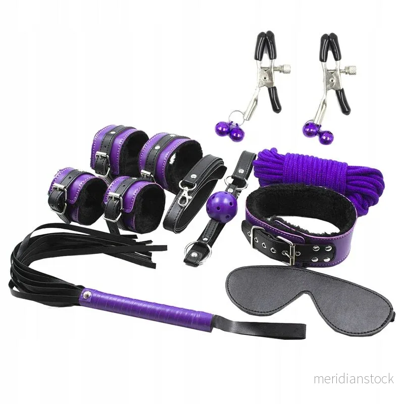 SECRETPLAY - BDSM SET 8PCS PURBLE /BLACK - Bild 2