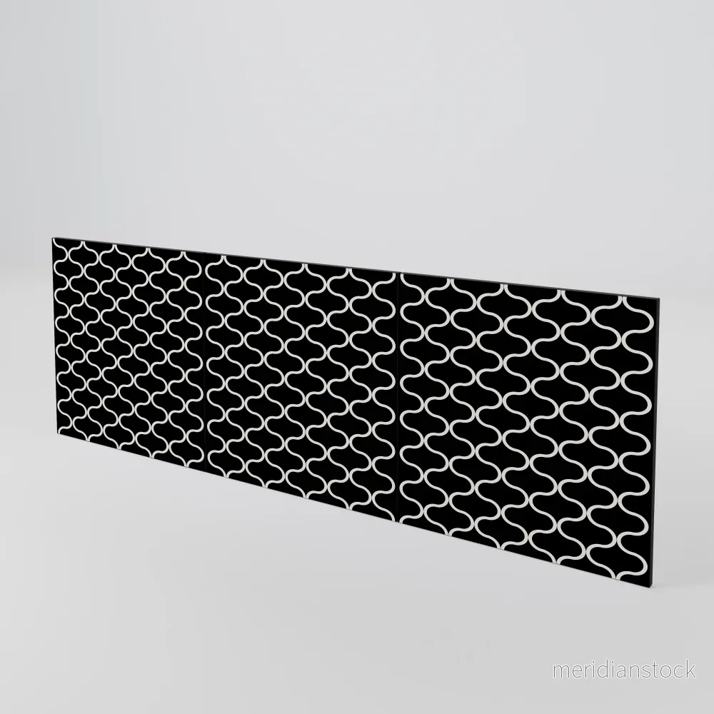 TESSELATED BLACKNESS Luckset med 3 dörrar till sideboard - Bild 3