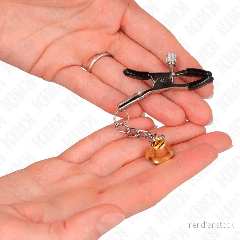 KINK - GOLD BELL PENDANT NIPPLE CLAMPS 6 CM - Bild 2