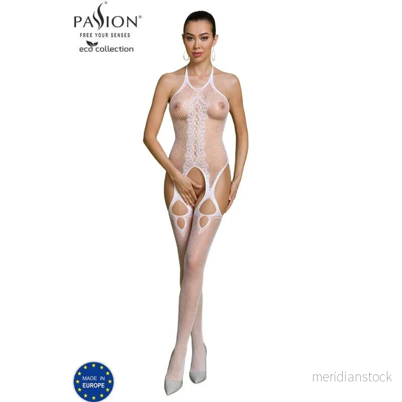 PASSION - ECO COLLECTION BODYSTOCKING ECO BS013 RED - Bild 2