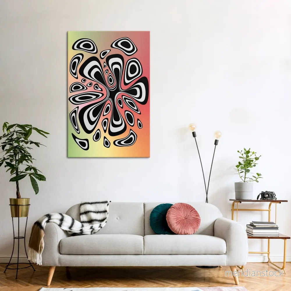 ILLUSIONARY SPLASH Vertical Canvas Print - Bild 2