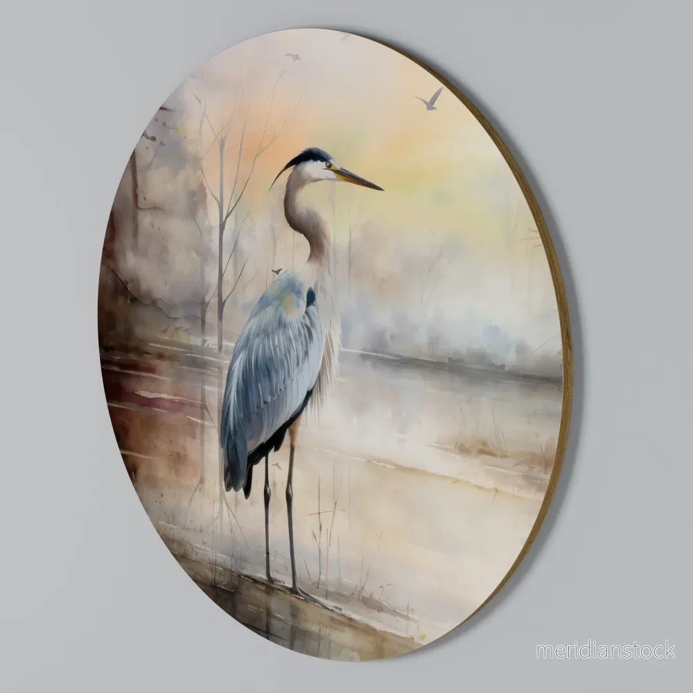 HERON DAYDREAM Rund väggdekor