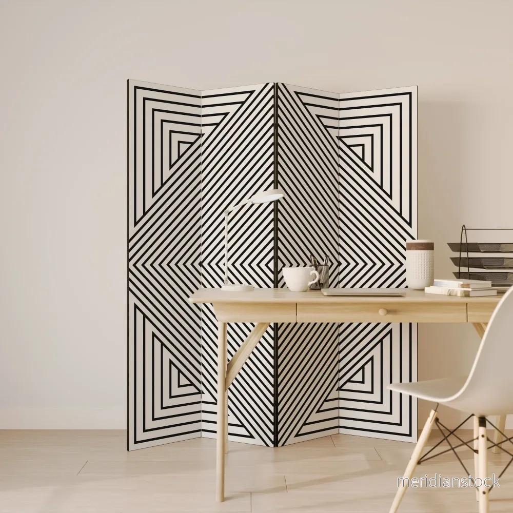 POLYGON ILLUSION Rumsavdelare 4 paneler - Bild 3