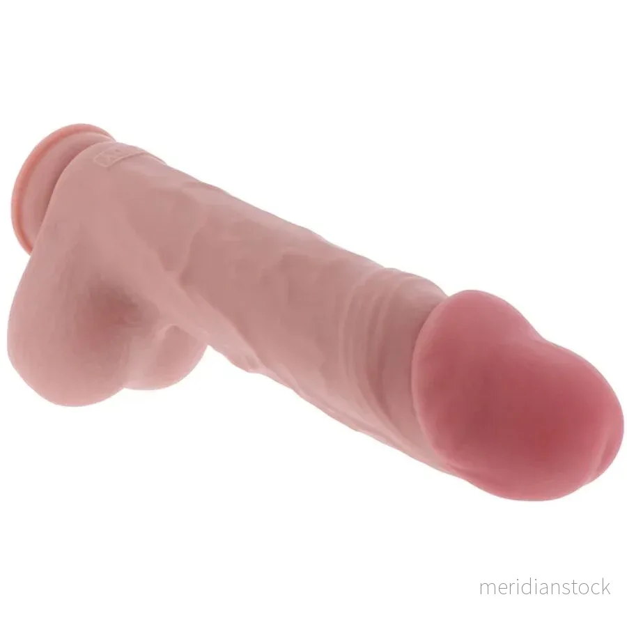 GET REAL - DELUXE REALISTIC PENIS WITH TESTICLES EXTRA THICK 34.5 CM - Bild 3