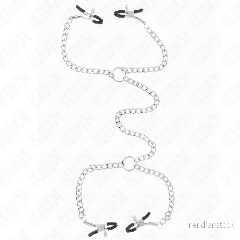 KINK - 4 CHAIN NIPPLE CLAMPS 32 CM WITH LITTLE CHAINS 14 CM