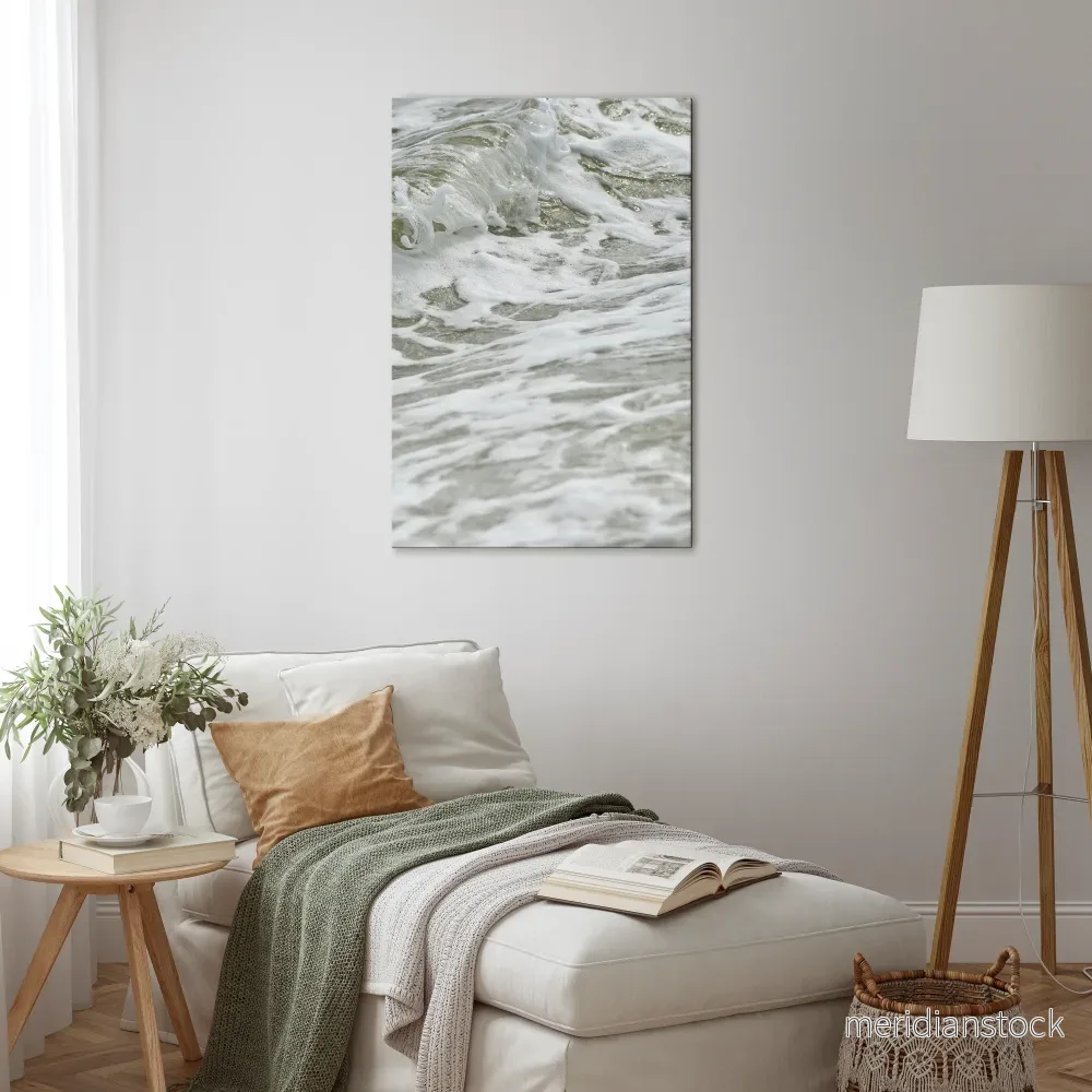 FOAMING ELEGANCE Vertical Canvas Print