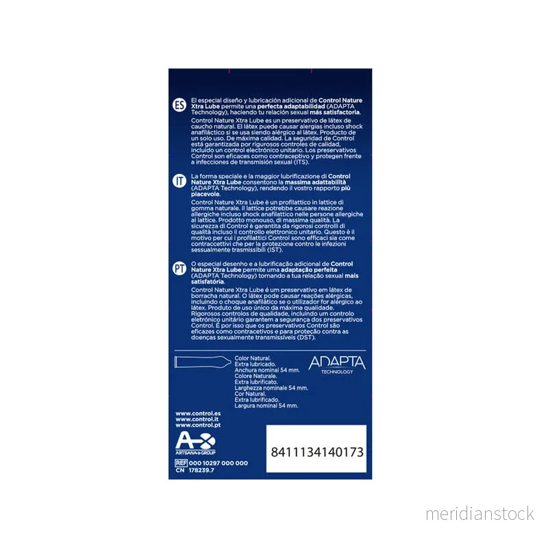 CONTROL - ADAPTA NATURE EXTRALUBE CONDOMS 12 UNITS - Bild 2
