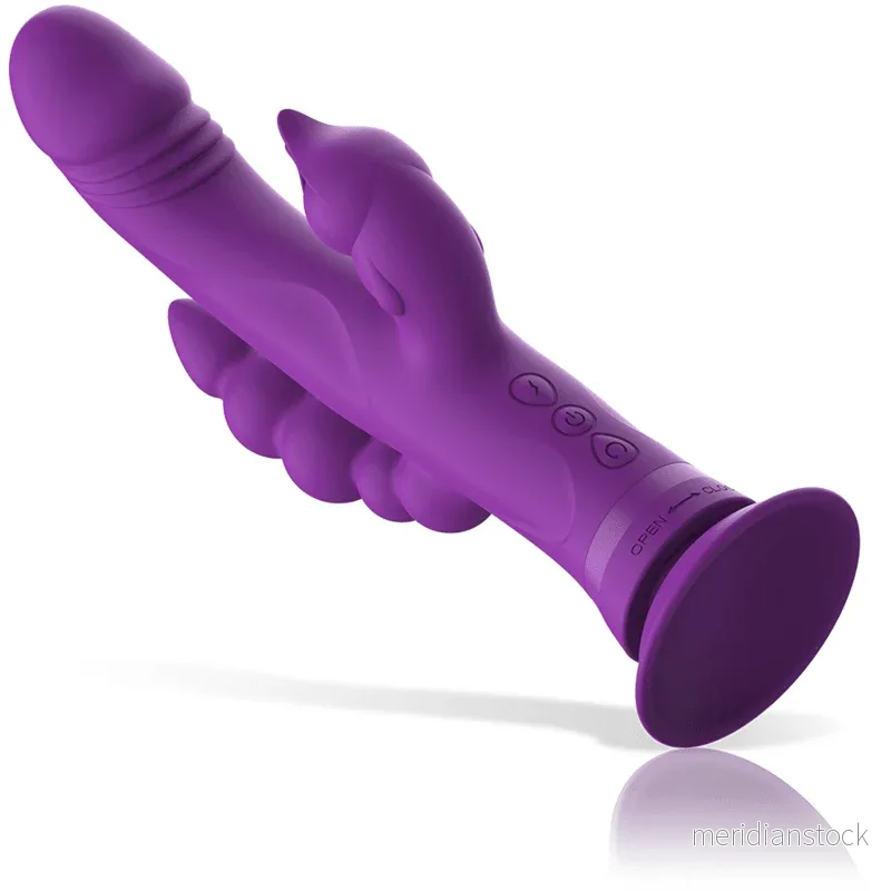 INTENSE - CASANOVA RABBIT SILICONE VIBRATOR TRIPLE MOTOR PURPLE - Bild 2
