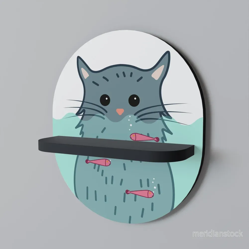 CAT SPLASH Dekorationshylla