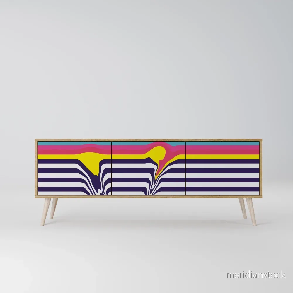 COLORFUL DIVERSION TV-bänk med 3 dörrar - Bild 2