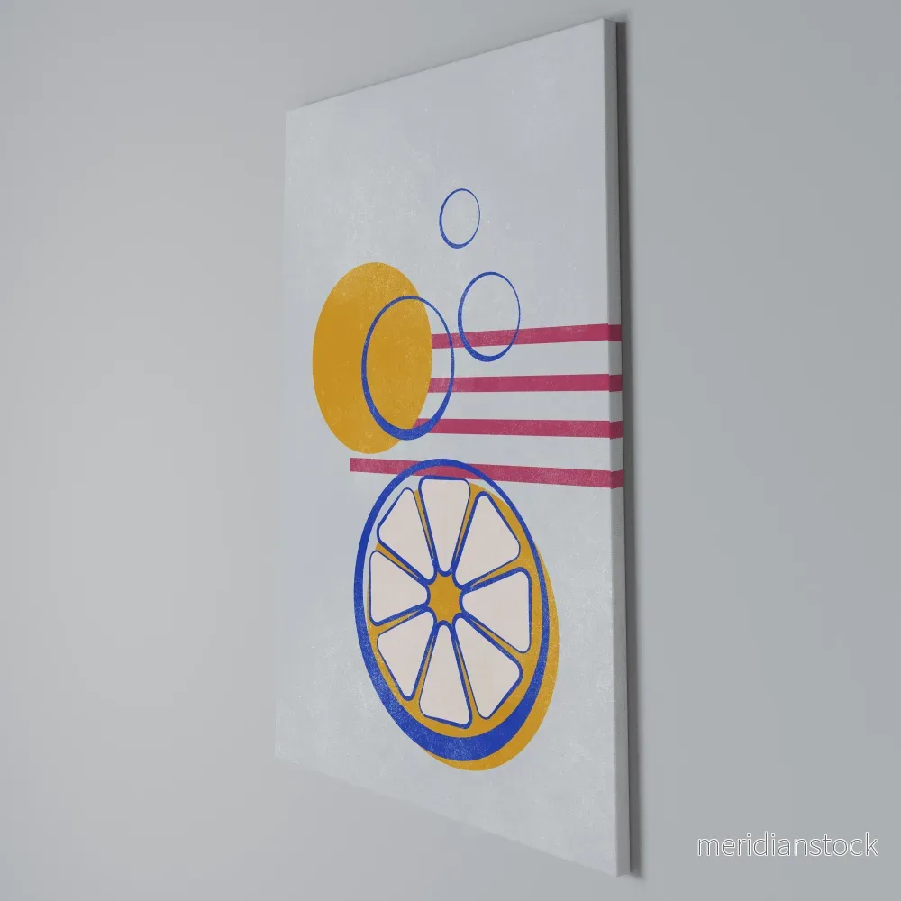 CITRUS SPARK Vertical Canvas Print - Bild 3