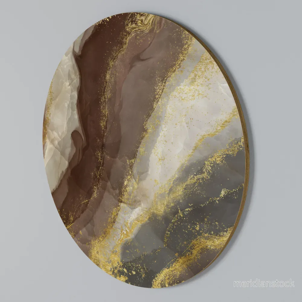 MARBLED ELEGANCE Rund väggdekor MARBLED ELEGANCE Rund väggdekor