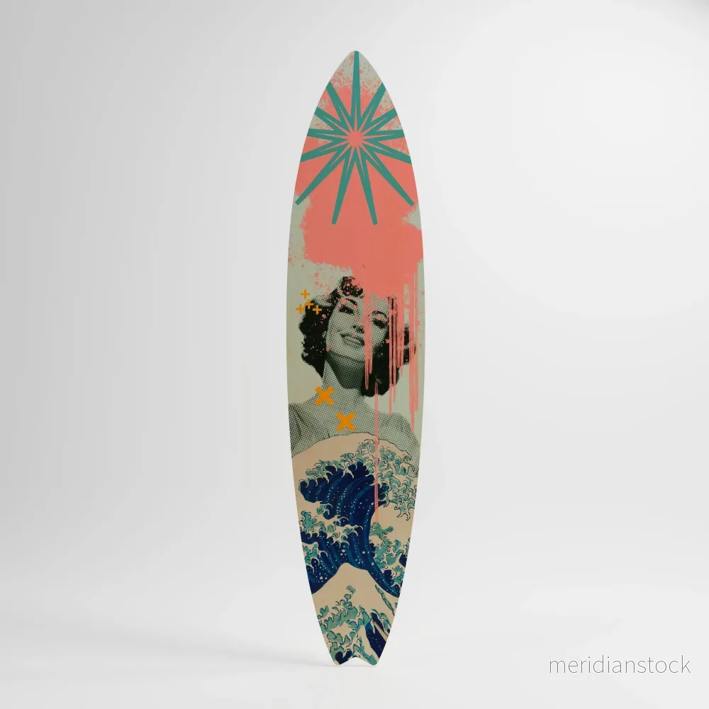 KANAGAWA BEAUTY Dekorativ Surfbräda KANAGAWA BEAUTY Dekorativ Surfbräda