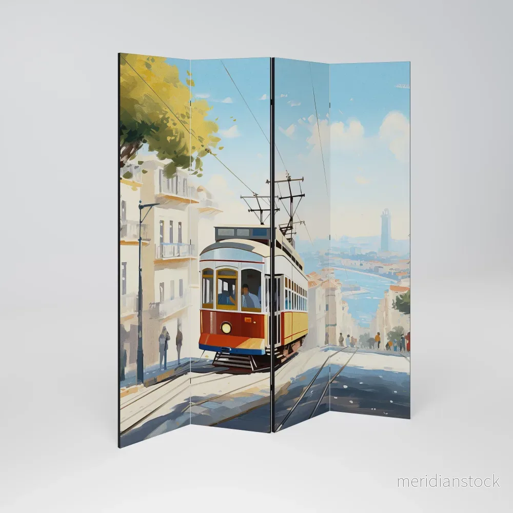 TRAMWAY DREAMSCAPE Rumsavdelare 4 paneler