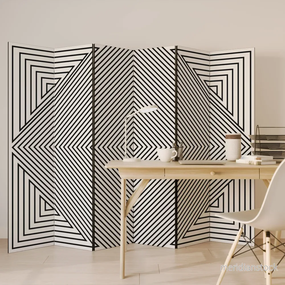 POLYGON ILLUSION Rumsavdelare 6 paneler - Bild 3