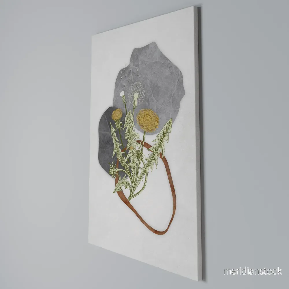 DANDELION RING Vertical Canvas Print - Bild 3