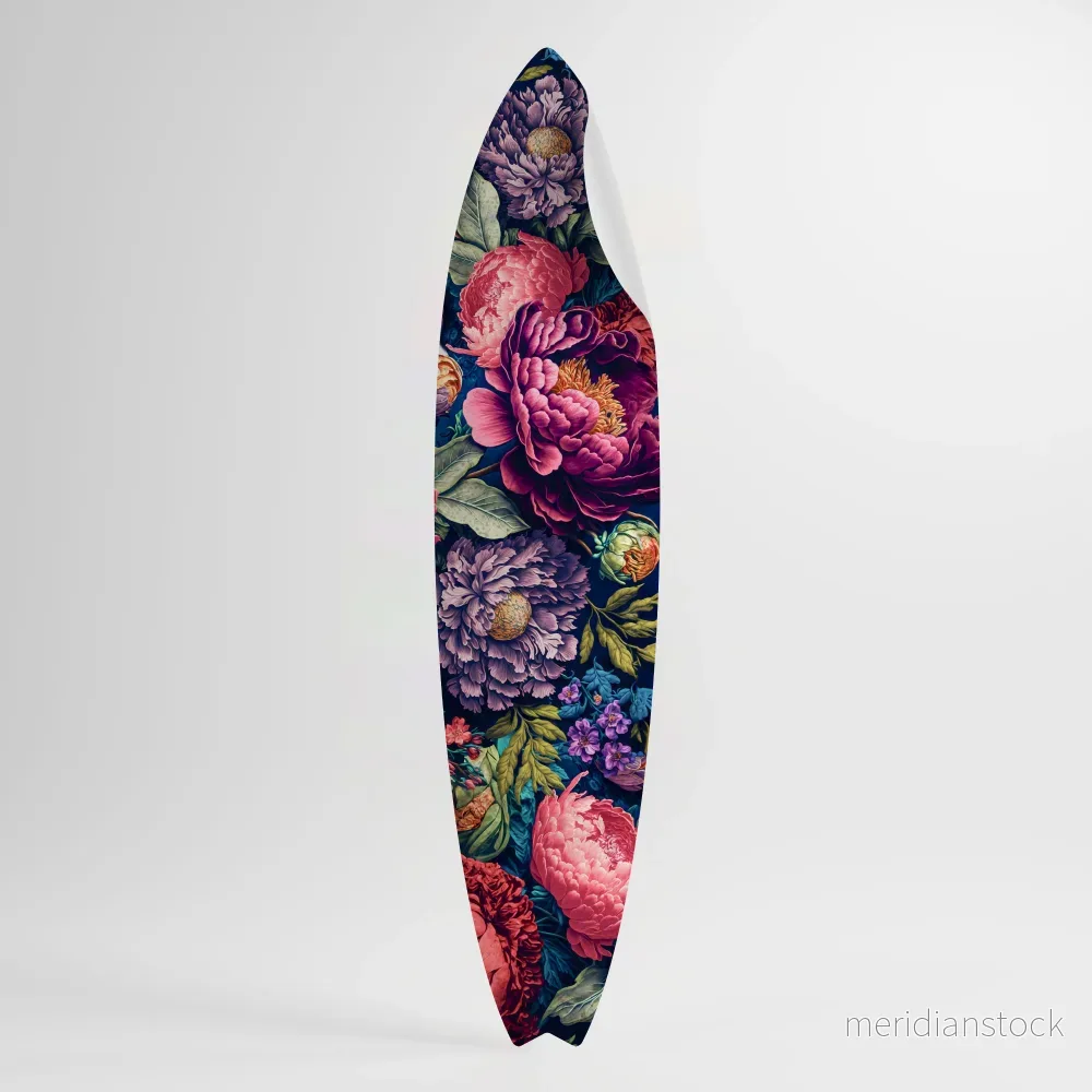 BLOOMING ELEGANCE Väggdekal surfbräda - Bild 3