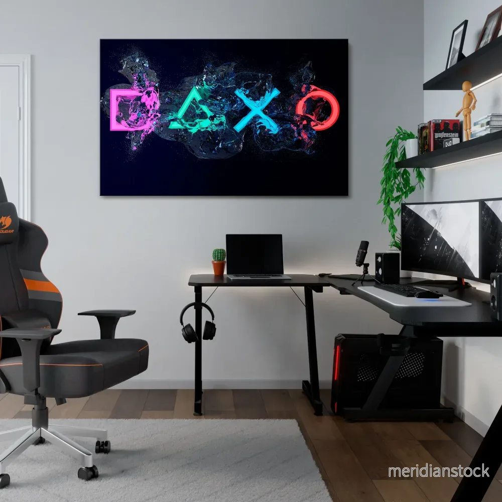 GAMING REVOLT Horizontal Canvas Print - Bild 2