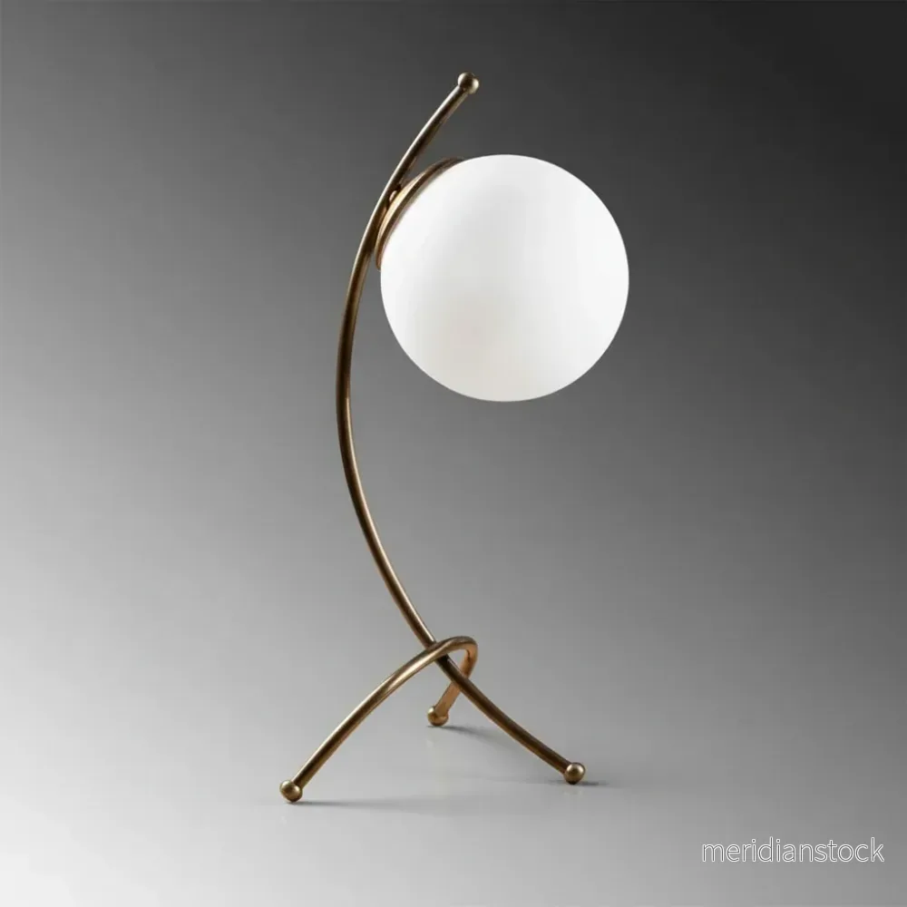Minimalistisk bordslampa med metallställning - Sphereon - Bild 2