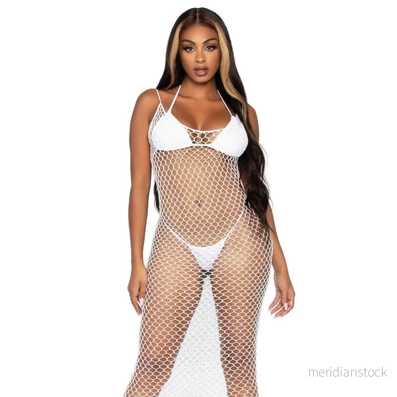 LEG AVENUE - WOVEN TWIST NET MAXI DRESS ONE SIZE - Bild 2