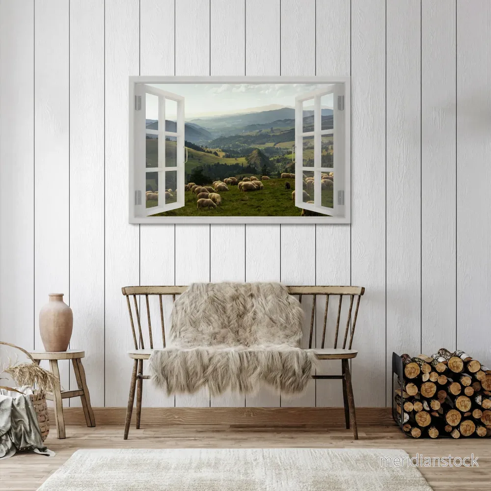 WILD PASTURES VIEW Horizontal Canvas Print - Bild 2