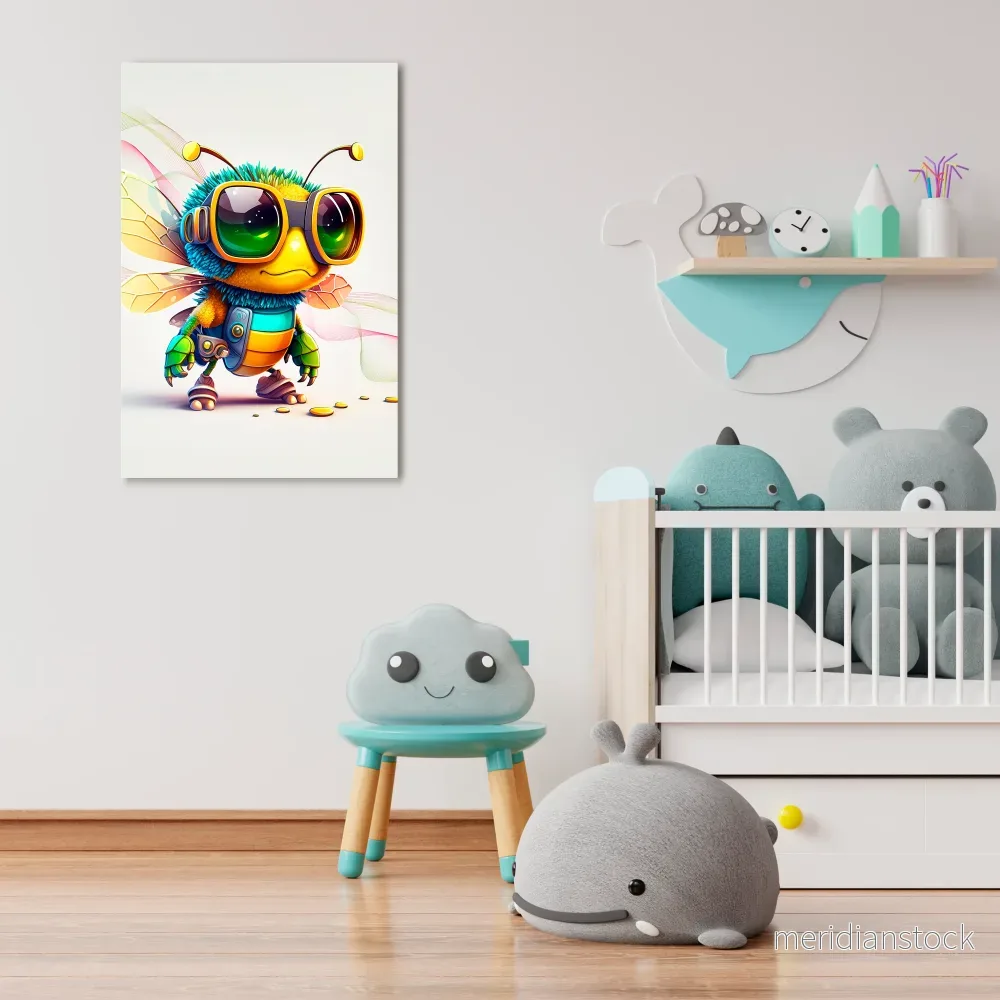 BUZZ BUDDY Vertical Canvas Print - Bild 2