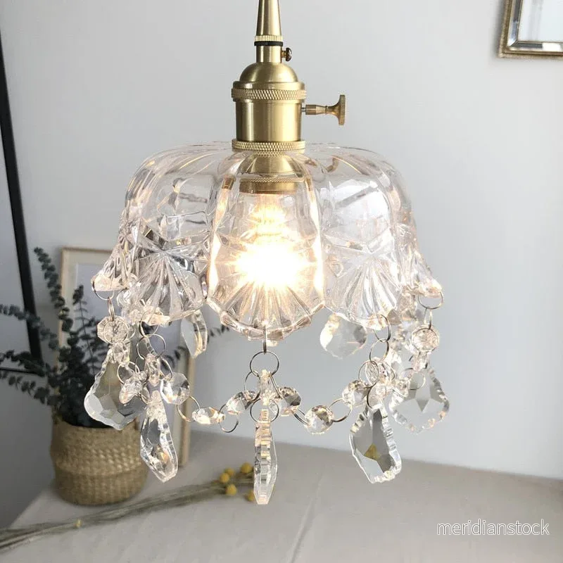 Stilren kristallhängande lampa – Elara - Bild 2